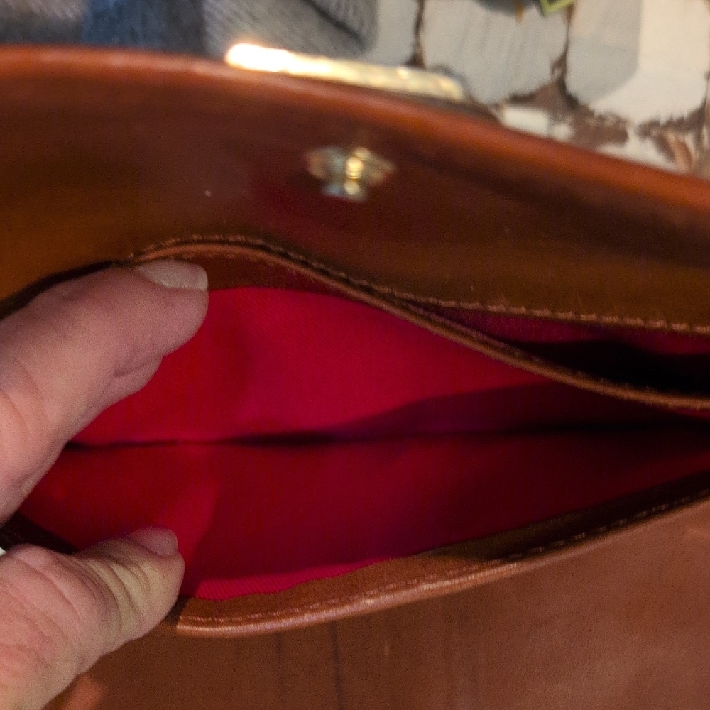 Dooney & Bourke Textured Gray Wallet with Brown Trim - Picture 8 of 14